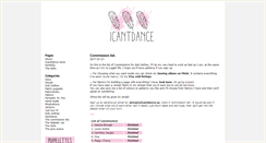 Desktop Screenshot of icantdance.se