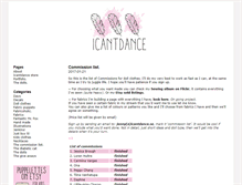 Tablet Screenshot of icantdance.se
